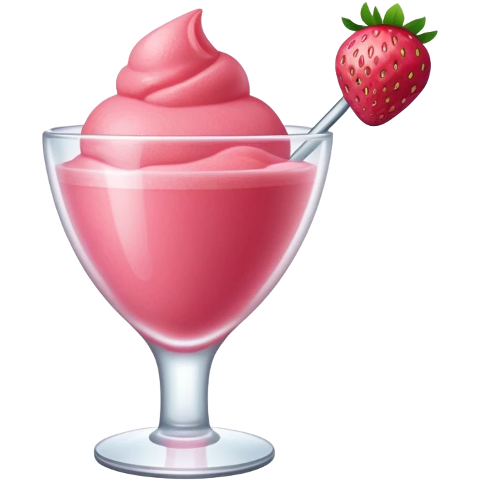 Strawberry serbet emoji