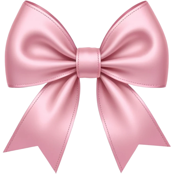 light pink ribbon bow emoji