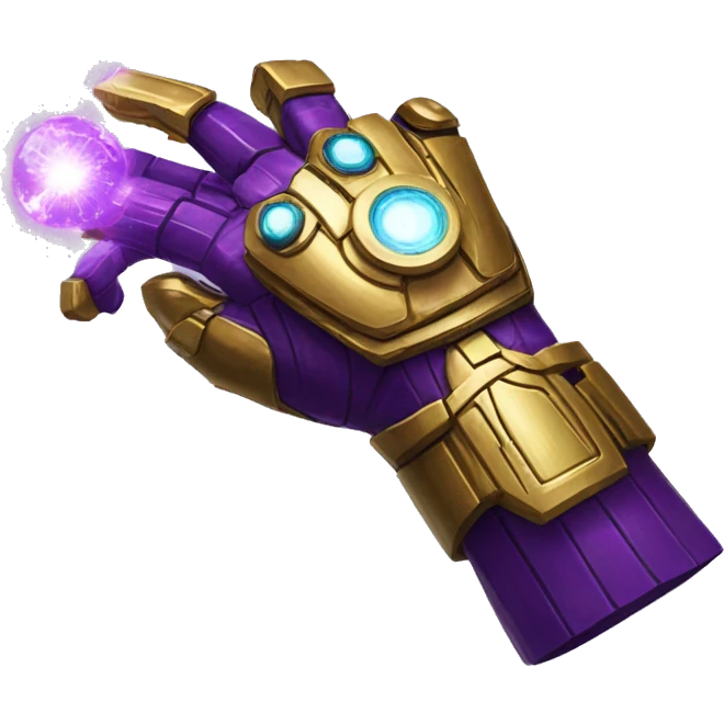 Thano's Infinity Gauntlet emoji
