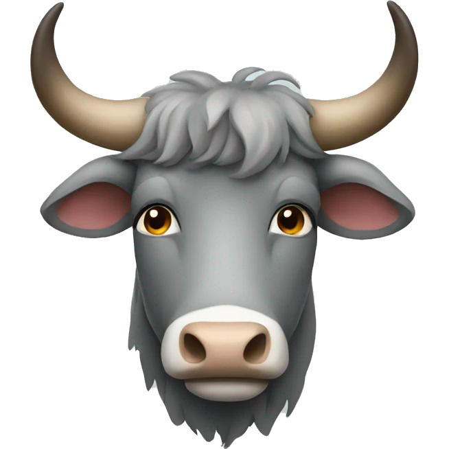Grey ox emoji