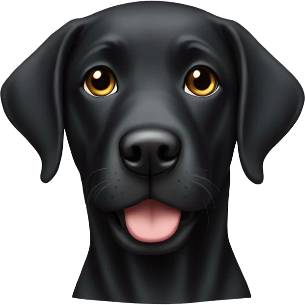 Black lab emoji