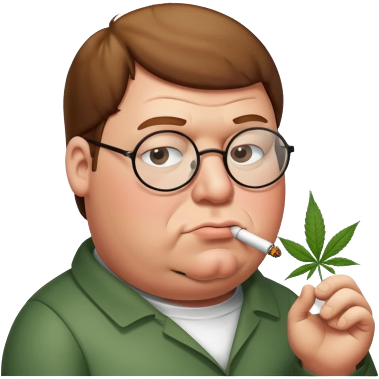 Peter griffin smoking weed emoji