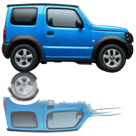 A Blue Suzuki Jimny Car  emoji