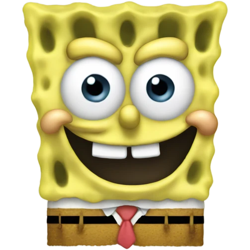 SpongeBob faded  emoji
