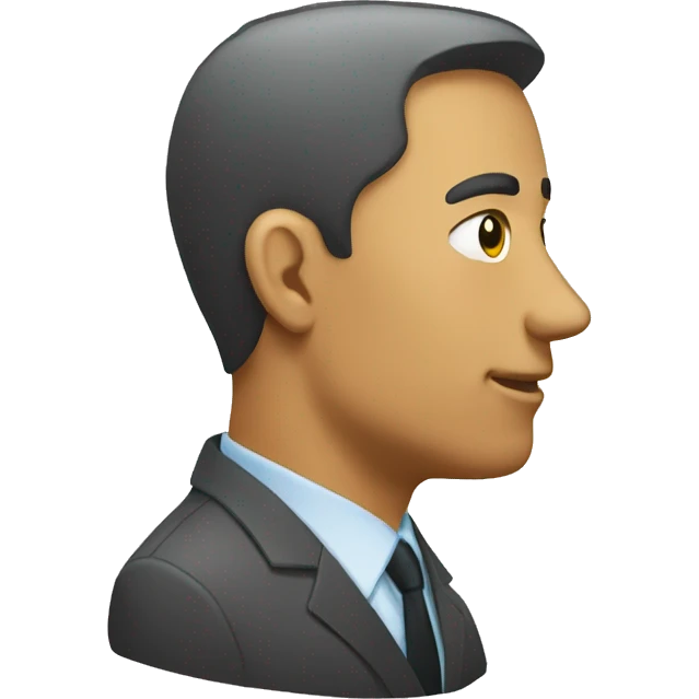 head of department side view emoji emoji