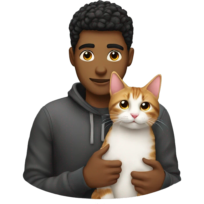 Boyfriend with a cat emoji
