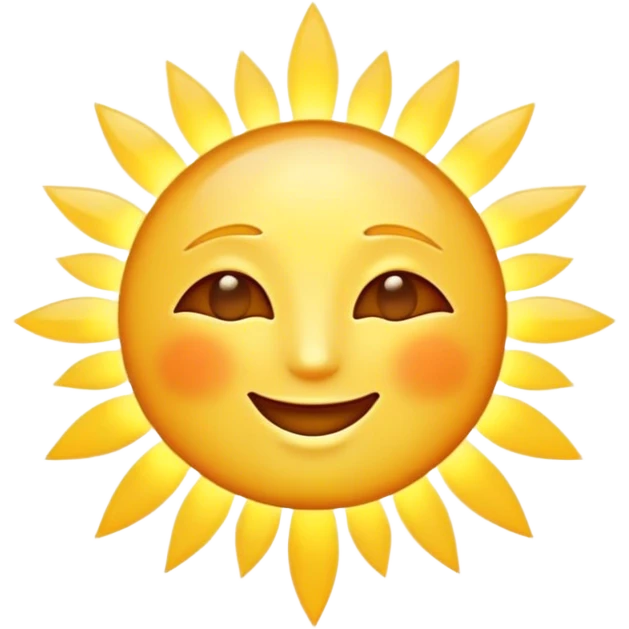 Cinematic Realistic Sunshine Emoji, Warm and golden, with soft rays of light streaming down from a bright, glowing sun. The golden hue bathes the world in warmth, uplifting the spirit and bringing a sense of joy and radiance. Soft glowing outline, capturing the essence of happiness, warmth, and light in a beautiful sunny day! emoji