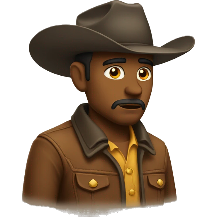 Sad cowboy emoji