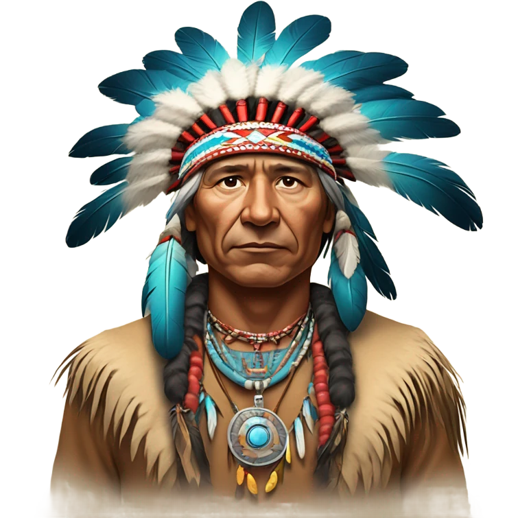 Native American chief emoji