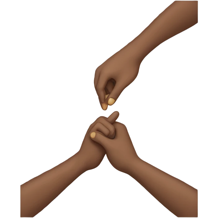 🥺 this emoji with body and foot facing each other with hands using Pinter finger and touching emoji
