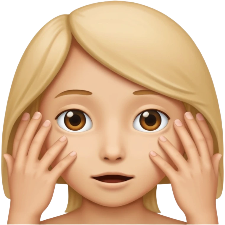 Hiding peekaboo emoji