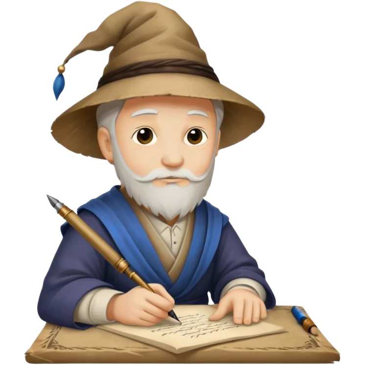 ancient Feathered pen scholar emoji