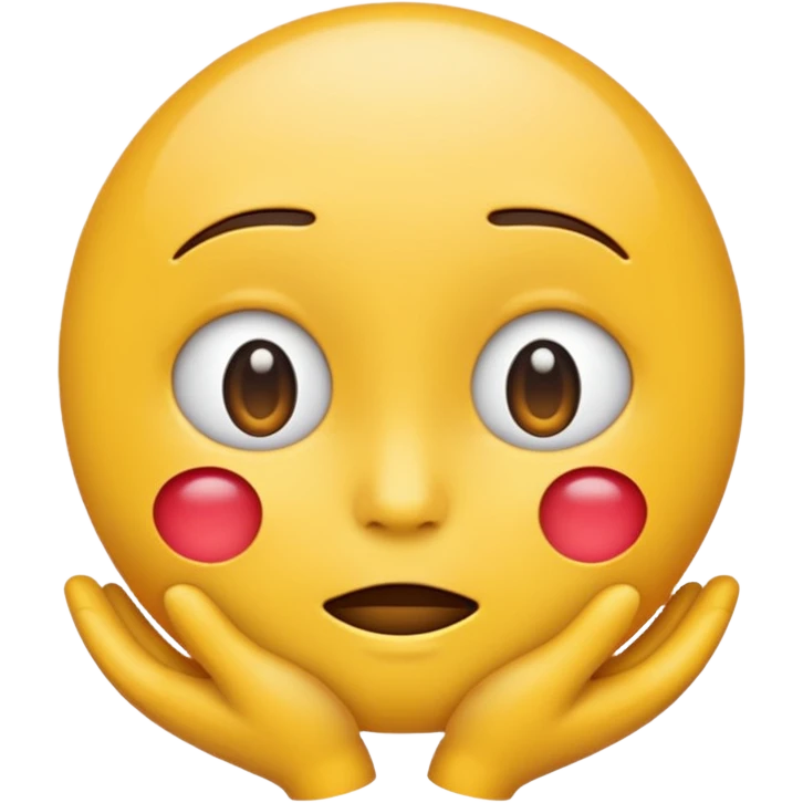 Hugging emoji with silent emoji emoji