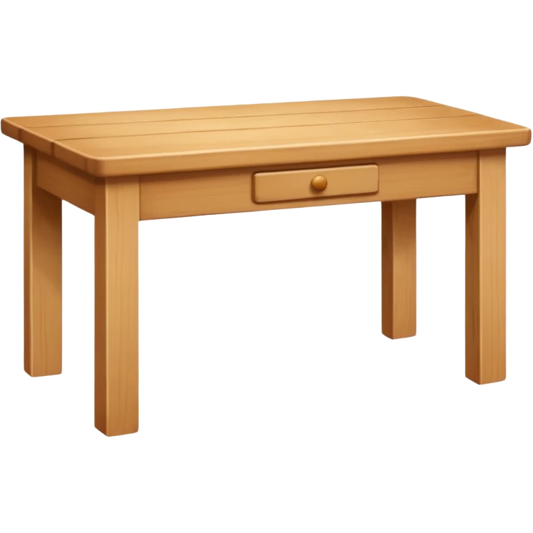Large pine wood table emoji