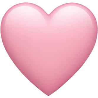 Light pink heart emoji