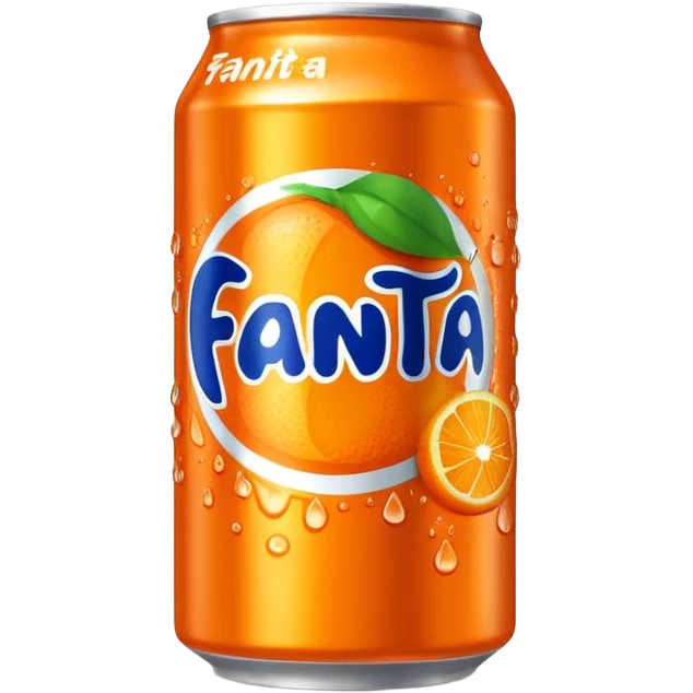 a bright orange Fenta can emoji