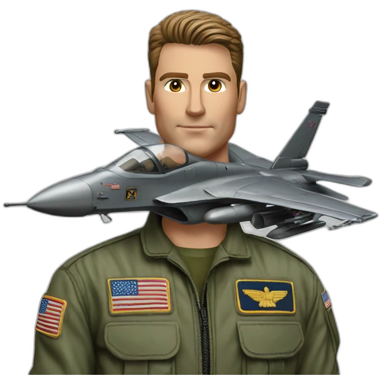 Top gun photorealistic  emoji