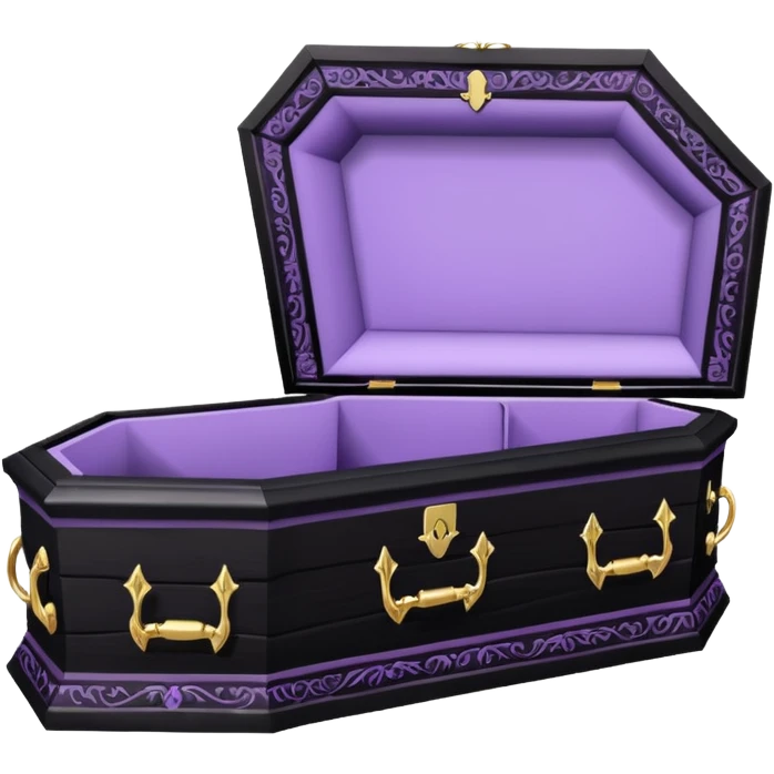 pastel goth coffin emoji