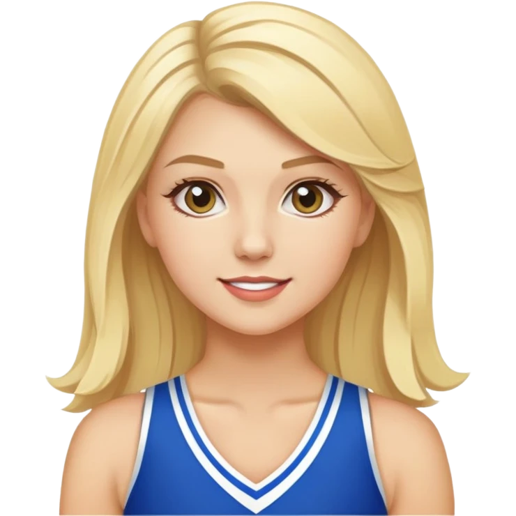 senior elite cheerleader blonde allstar cheerleader emoji