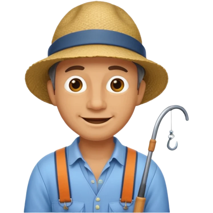 happy fisherman emoji