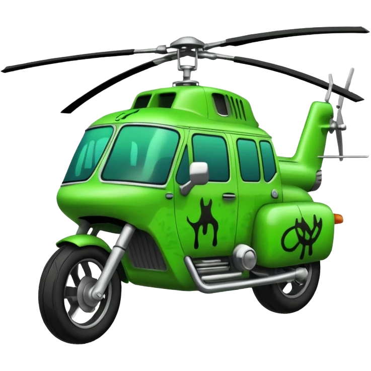 the word Chopper in green graffiti font emoji