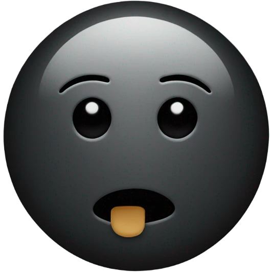 black circle bubble emoji