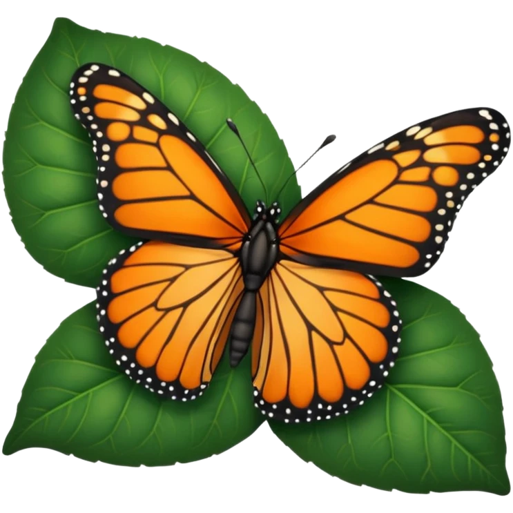 Monarch butterfly emoji