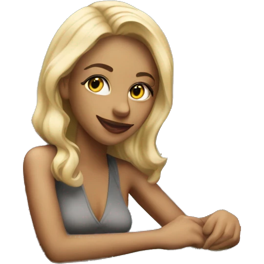 A women with blonde hair near a poker table saying “well Jordan?” emoji