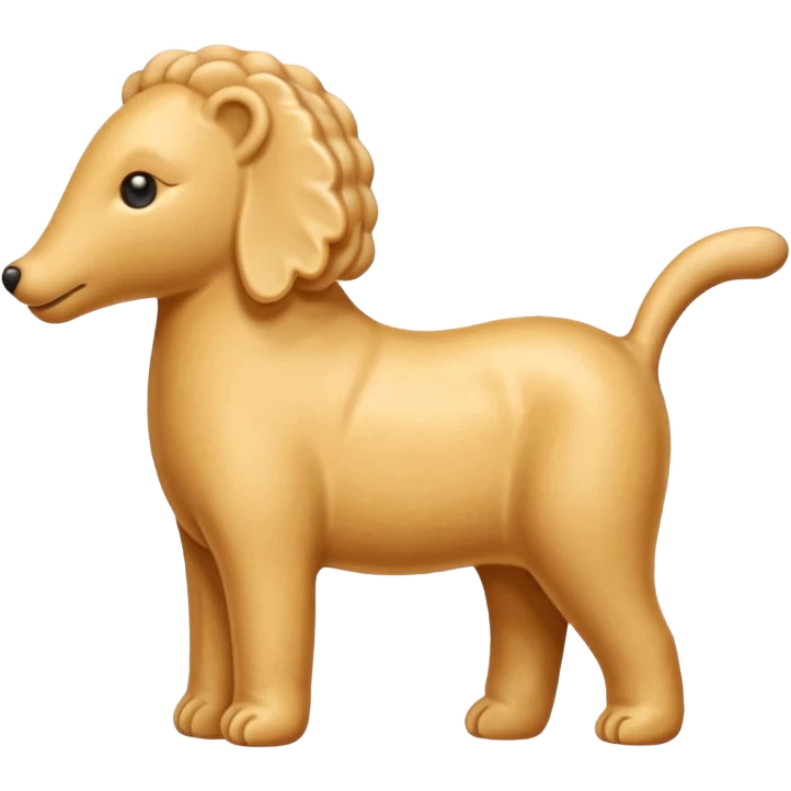 a single animal cracker, simple, clear emoji