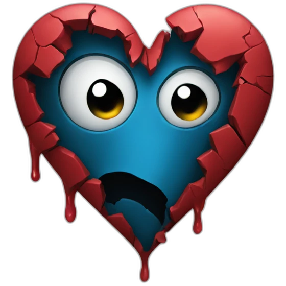 dark broken heart emoji