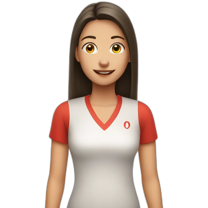 Teenage girl bowling  emoji