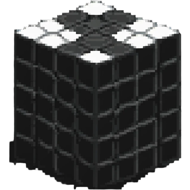 3D geometric cube blocks in different colors emoji