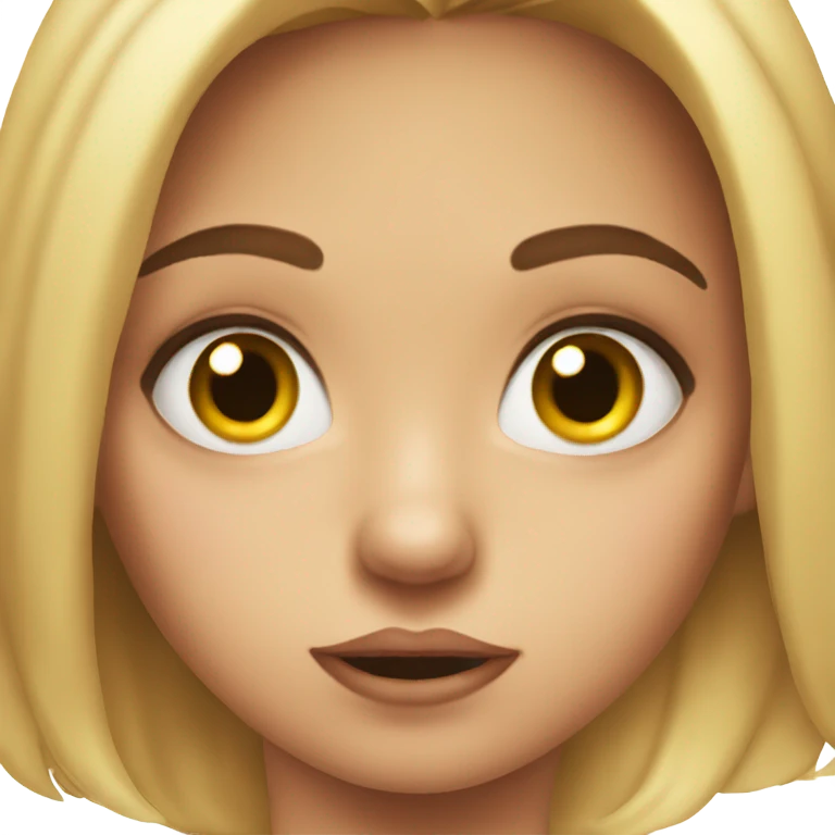girl rolling her eyes but make it coquette emoji