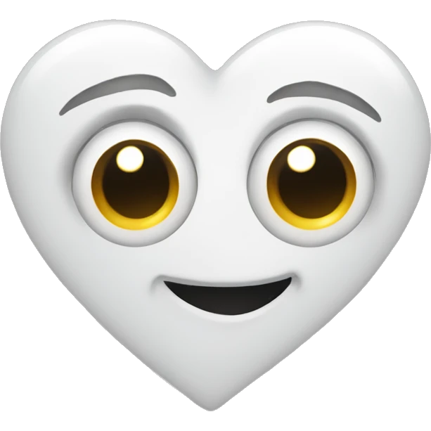 White heart eyes emoji emoji