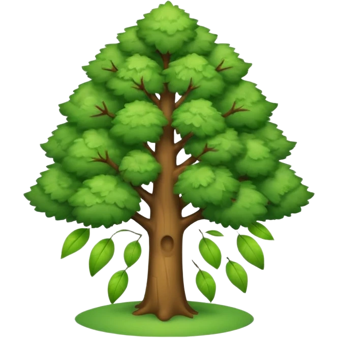air purification emoji with a tree and green background emoji