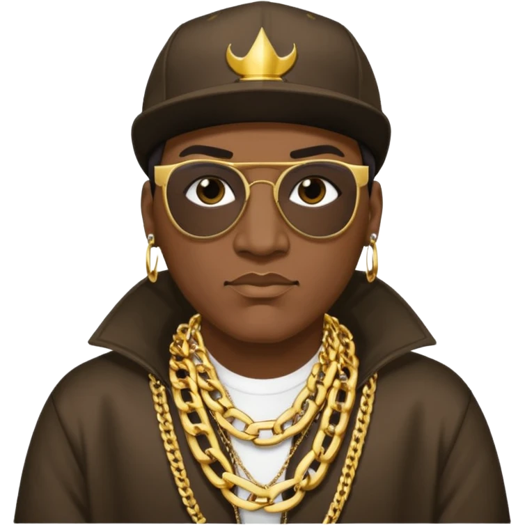 Kool Moe Dee, Rapper (b.1962) with dark brown hair emoji