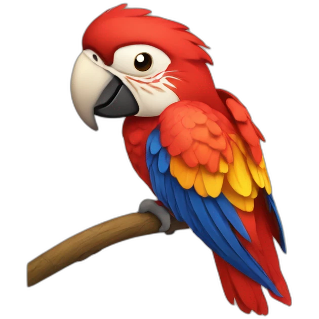 Scarlet Macaw Full Body emoji