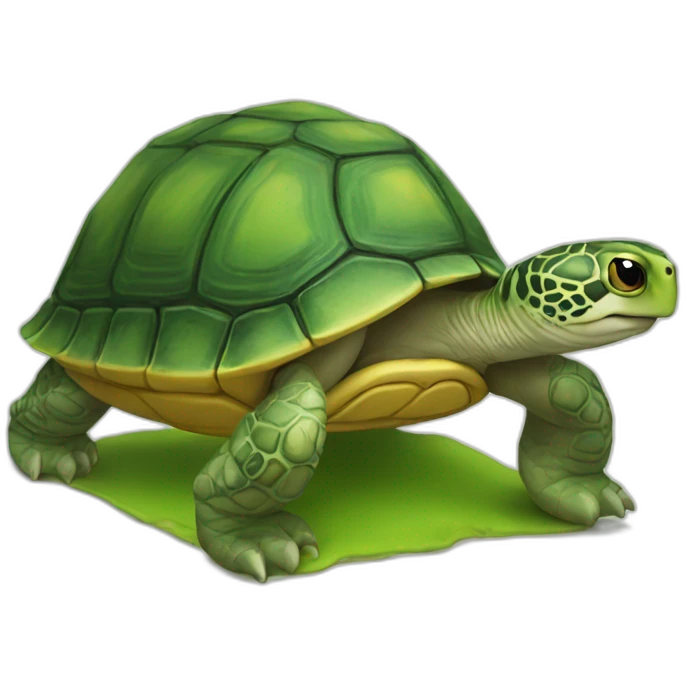 Chat sur tortue emoji