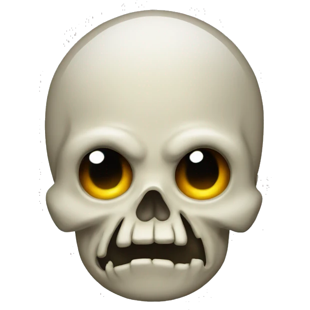 Mówi emoji fused with skull emoji emoji
