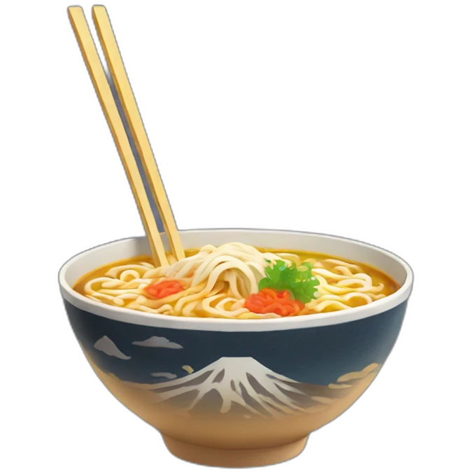 Bol de ramen emoji