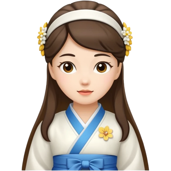 woman in white hanbok emoji
