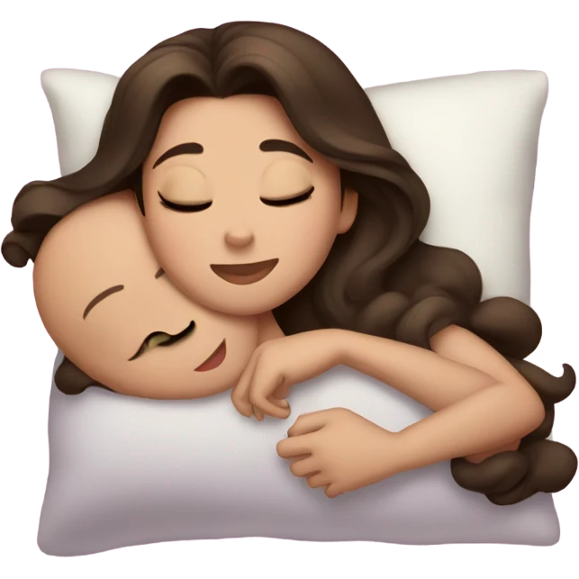 Sleeping brunette beauty Disney emoji