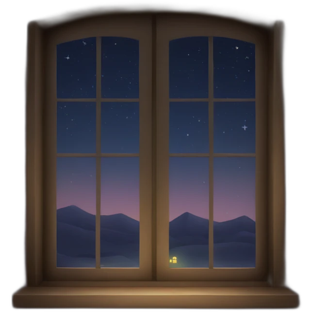 window at night emoji