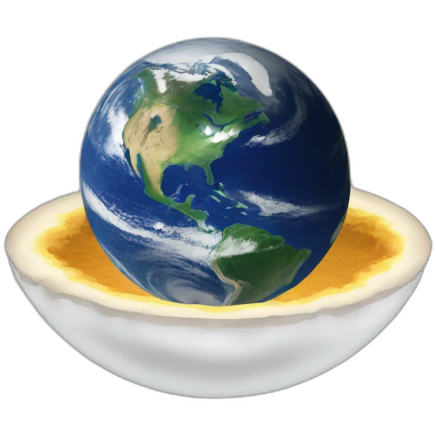Flat Earth Floating emoji
