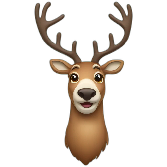 reindeer emoji