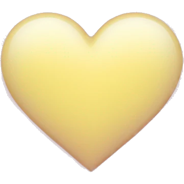 Light yellow-pink heart emoji