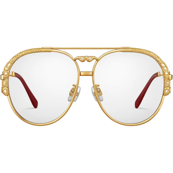 Cartier glasses, luxury eyewear emoji