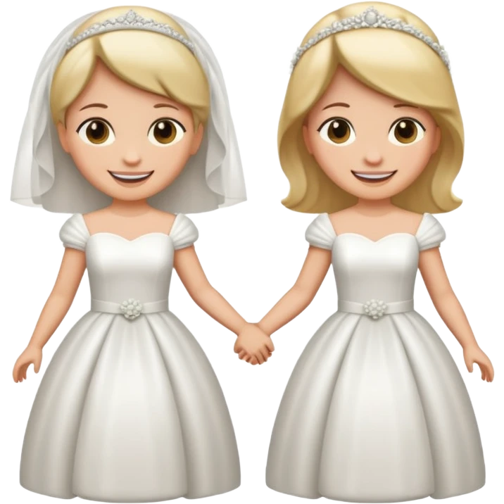 Two brides emoji