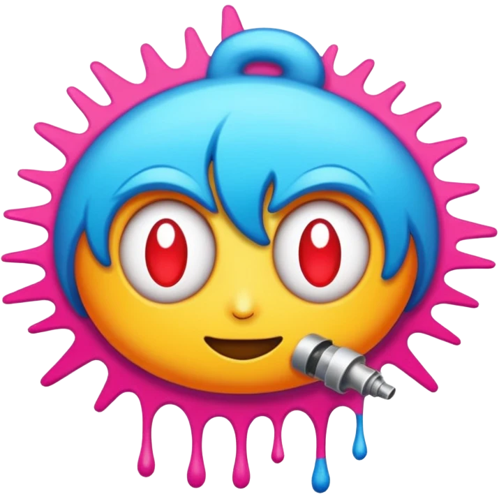 Сделай граффити, надпись "CNS" emoji