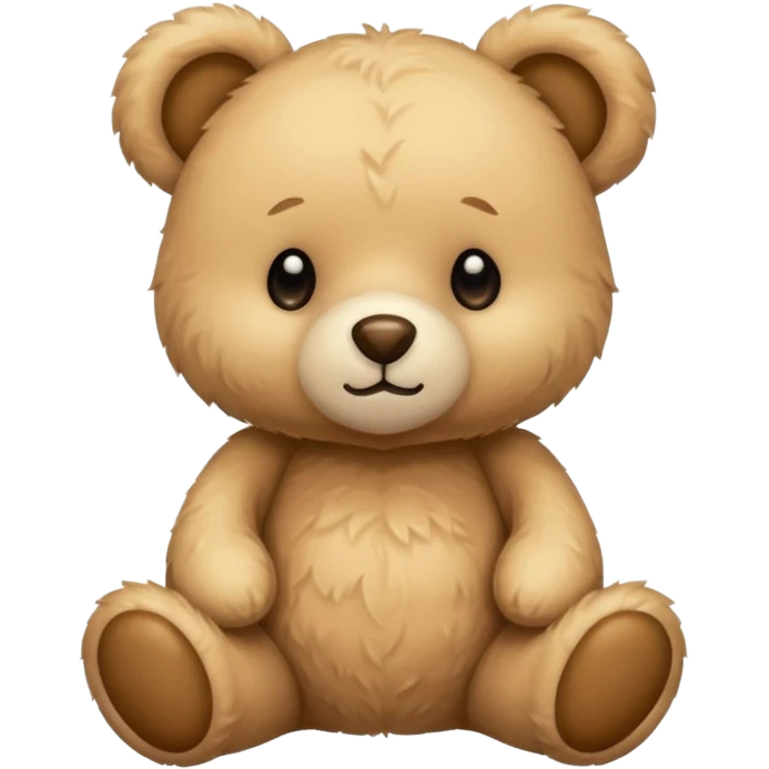 beige teddy bear emoji